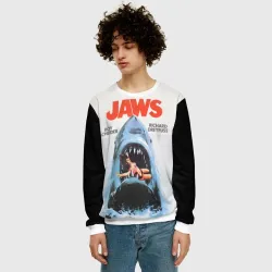 Мужской свитшот 3D+ Jaws cinema 1975 - фото 2