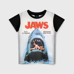 Детская футболка 3D+ Jaws cinema 1975