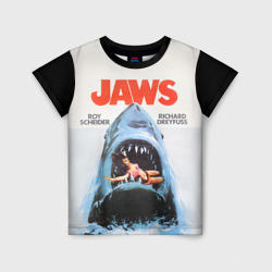 Jaws cinema 1975 – Детская футболка 3D+ с принтом купить со скидкой в -44%