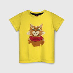 Детская футболка хлопок Рыжий Кот