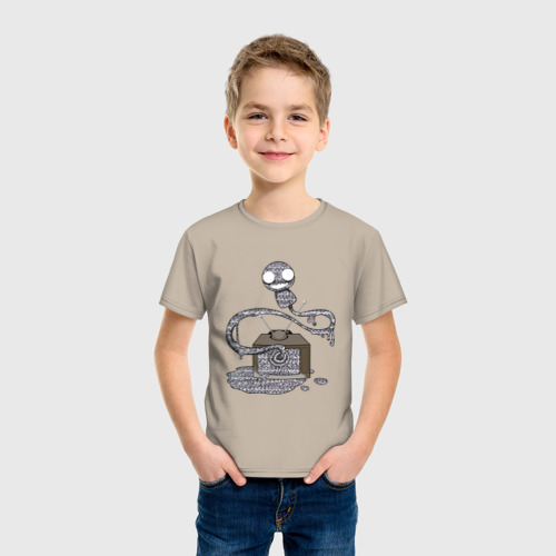 Детская футболка хлопок The Binding of Isaac; Dogma, цвет миндальный - фото 3