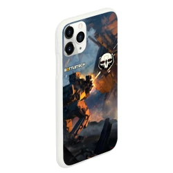 Чехол для iPhone 11 Pro Max матовый Battletech warrior - фото 2