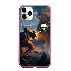 Чехол для iPhone 11 Pro матовый Battletech warrior