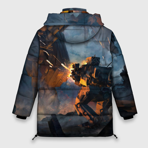 Женская зимняя куртка Oversize Battletech warrior, цвет черный - фото 2