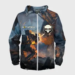 Мужская ветровка 3D Battletech warrior
