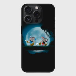 Чехол силиконовый для Apple iPhone 15 Pro матовый Ночная прогулка
