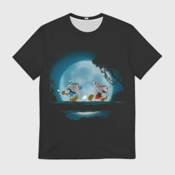 Мужская футболка 3D Ночная прогулка