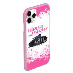 Чехол для iPhone 11 Pro Max матовый Девушки и танки Pink - фото 2