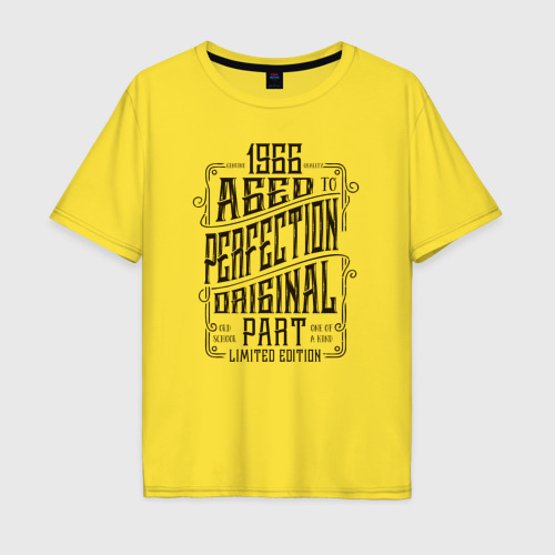 Мужская футболка хлопок Oversize 1966 год рождения , цвет желтый