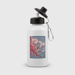 Бутылка спортивная Цветение Сакуры на фоне Фудзи