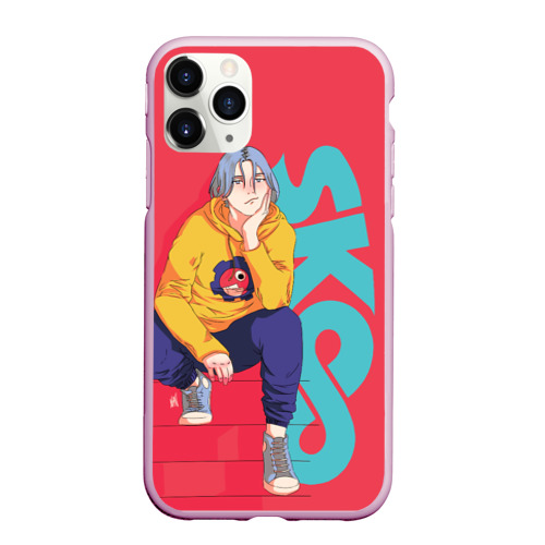 Чехол для iPhone 11 Pro Max матовый SK8 the Infinity Langa, цвет розовый