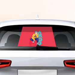 Наклейка на авто - для заднего стекла SK8 the Infinity Langa