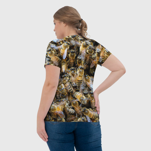 Женская футболка 3D Пчёлы, цвет 3D печать - фото 7