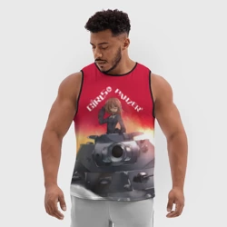 Мужская спортивная майка 3D Girls und Panzer Девушки и танки z - фото 2