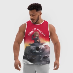 Мужская спортивная майка 3D Girls und Panzer Девушки и танки z - фото 2