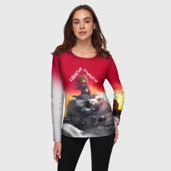 Женский лонгслив 3D Girls und Panzer Девушки и танки z - фото 2