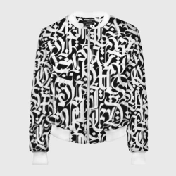 Женский бомбер 3D Каллиграфия calligraphy