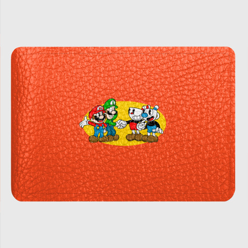 Картхолдер с принтом Cuphead x Mario, цвет черный - фото 4