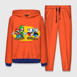 Женский костюм с толстовкой 3D Cuphead x Mario