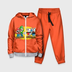 Детский костюм 3D Cuphead x Mario