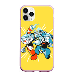 Чехол для iPhone 11 Pro Max матовый Cuphead bros