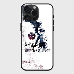 Чехол силиконовый для Apple iPhone 15 Pro Мax матовый Чёрный демонический Аста Либе