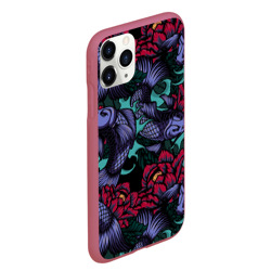 Чехол для iPhone 11 Pro Max матовый Японские карпы - фото 2