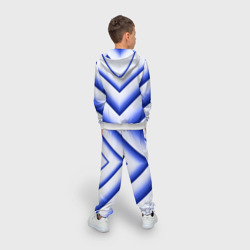 Костюм с принтом Интер Милан inter Milan для ребенка, вид на модели сзади №2. Цвет основы: белый