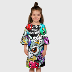 Детское платье 3D Граффити - фото 2