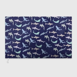 Флаг 3D Акулы разные