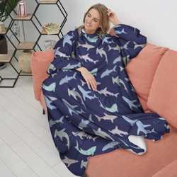 Плед с рукавами Акулы разные - фото 2