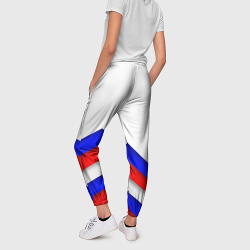 Женские брюки 3D Россия форма абстрактный, цвет 3D печать - фото 4
