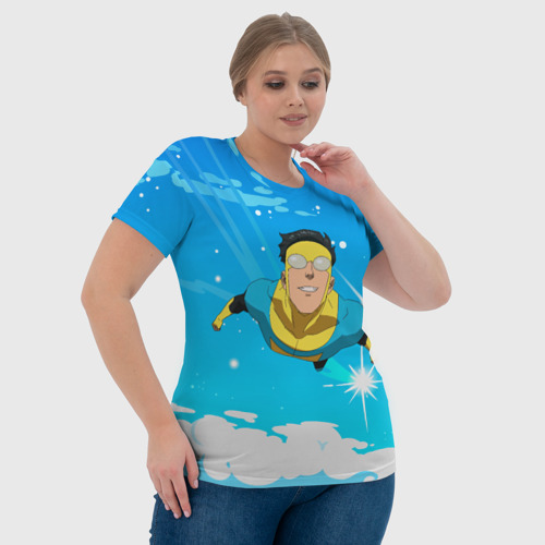 Женская футболка 3D Марк Грэйсон   неуязвимый, цвет 3D печать - фото 6