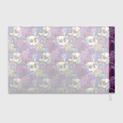 Флаг 3D Психоделика - черепа и грибы - фото 2