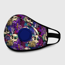 Маска из неопрена Психоделика - черепа и грибы