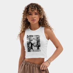 Женская укороченная майка-топ хлопок Nana - фото 2