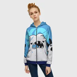 Женская толстовка 3D на молнии SK8 the Infinity. Скейт Ланги - фото 2