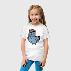Детская футболка хлопок Смешной голубь мем - фото 2