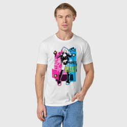 Мужская футболка хлопок Харли Квинн Неоновые цвета - фото 2
