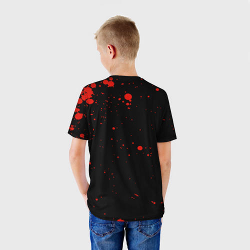 Детская футболка 3D с принтом Загред | Чёрный Клевер, вид сзади #2