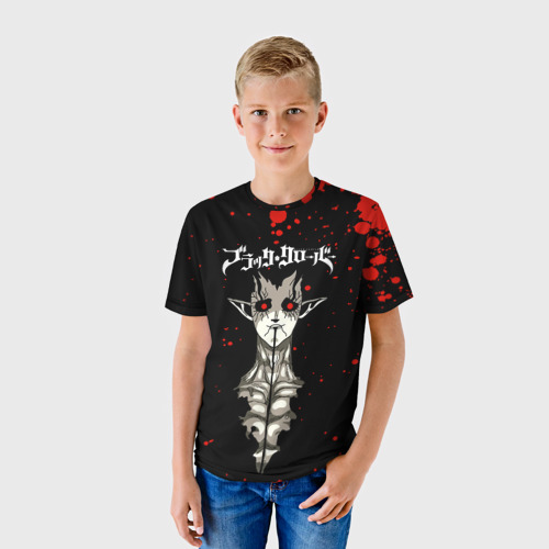 Детская футболка 3D с принтом Загред | Чёрный Клевер, фото на моделе #1