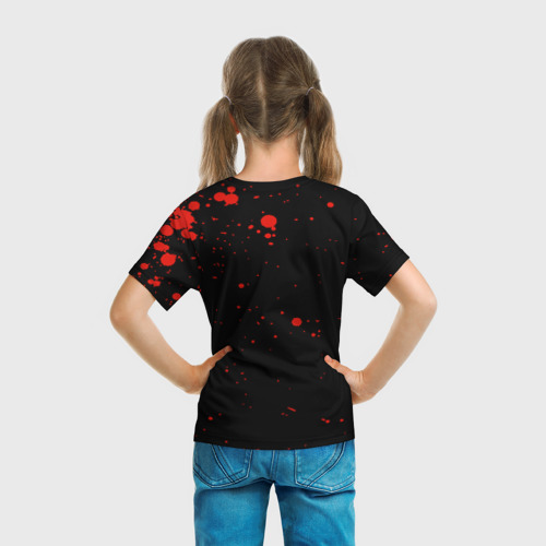 Детская футболка 3D с принтом Загред | Чёрный Клевер, вид сзади #2