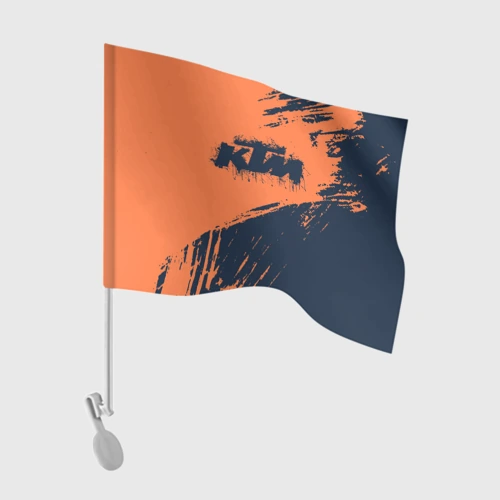 Флаг для автомобиля KTM гранж