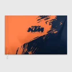 Флаг 3D KTM гранж