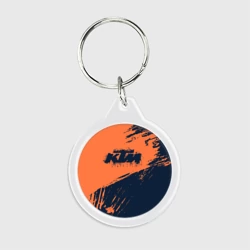 Брелок круглый KTM гранж