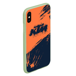 Чехол для iPhone XS Max матовый KTM гранж - фото 2