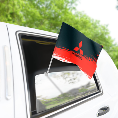 Флаг для автомобиля Митсубиши - фото 3