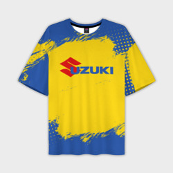 Мужская футболка oversize 3D Suzuki Logo