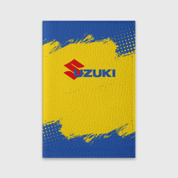 Обложка для паспорта матовая кожа Suzuki Logo