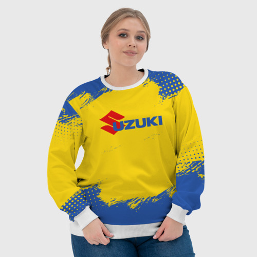 Женский свитшот 3D Suzuki Logo, цвет 3D печать - фото 6